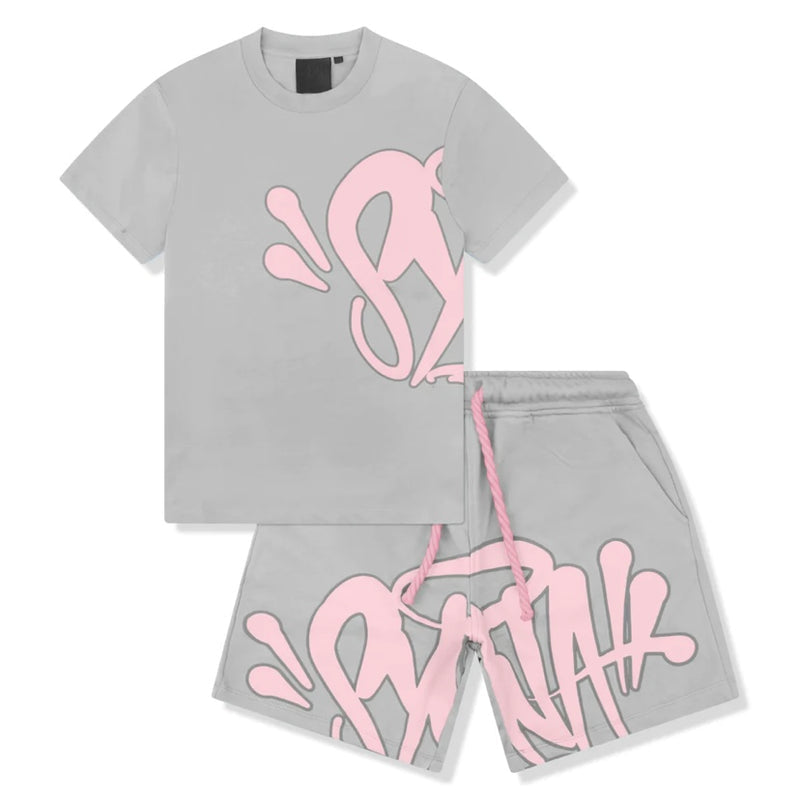 Syna World Pink & Grey Short set